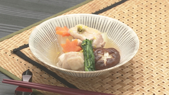 とろみがやさしい鶏肉と冬瓜の治部煮