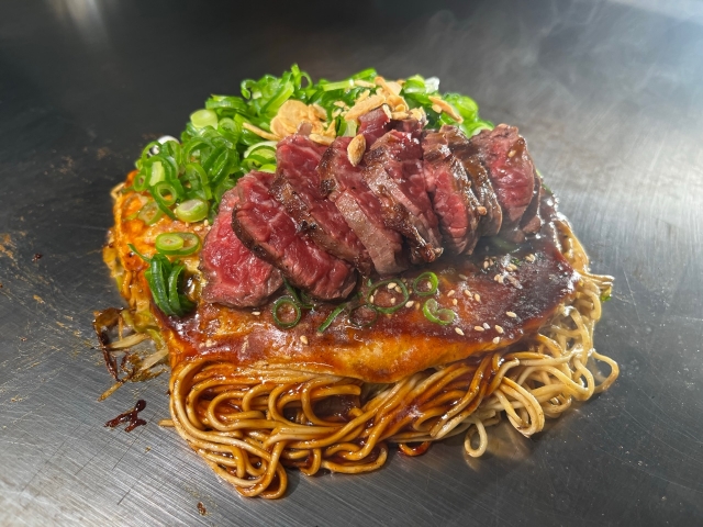 牡蠣　ステーキ　鉄板焼き　ナカノターナーズ本通店
