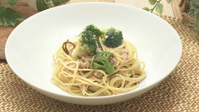 万能！ツナ缶塩こんぶパスタ