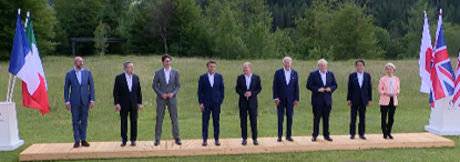 2022年6月のG7エルマウ・サミット（ドイツ）